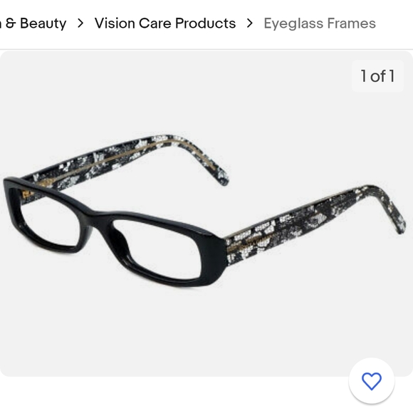 Dolce and Gabbana black lace eyeglasse - Picture 2 of 4
